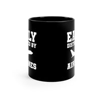 Thumbnail for EASILY DISTRACTED BY AIRPLANES DESIGNED - MUG Printify