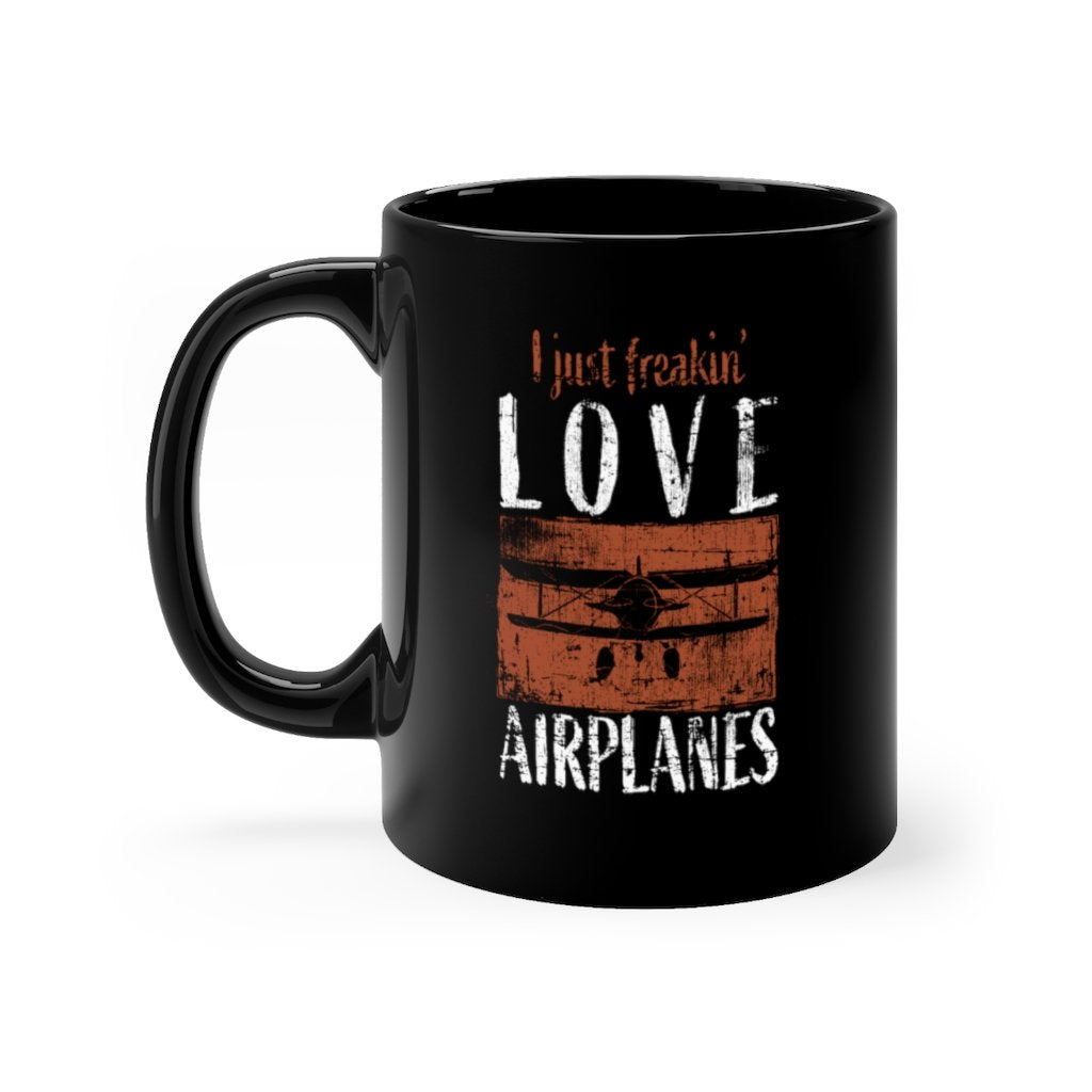 AIRPLANES  LOVE  DESIGNED -MUG Printify