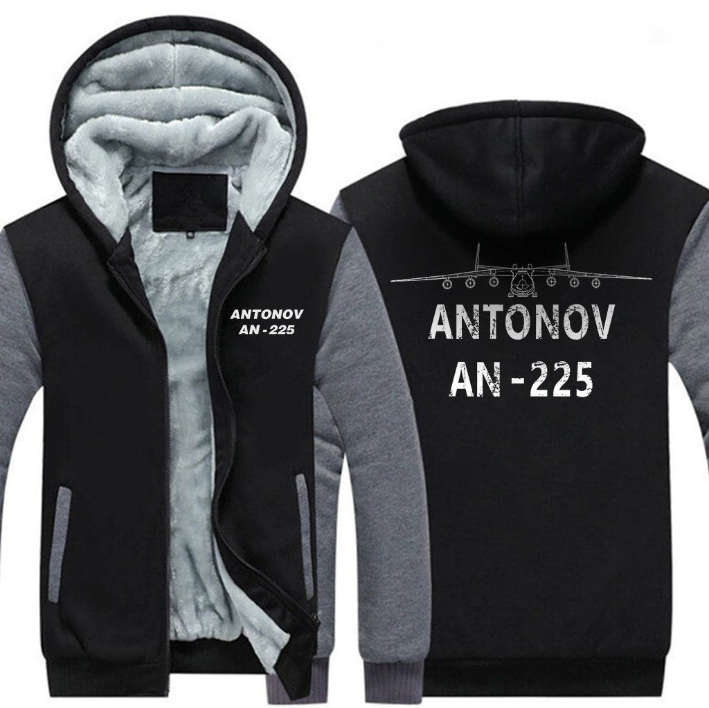 ANTONOV AN-225 DESIGNED ZIPPER SWEATER THE AV8R