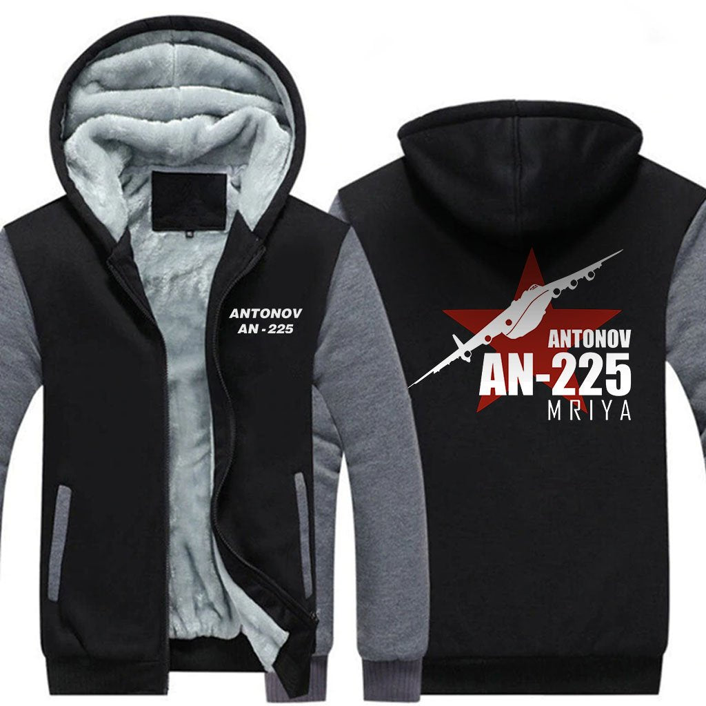 ANTONOV AN-225 DESIGNED ZIPPER SWEATER THE AV8R