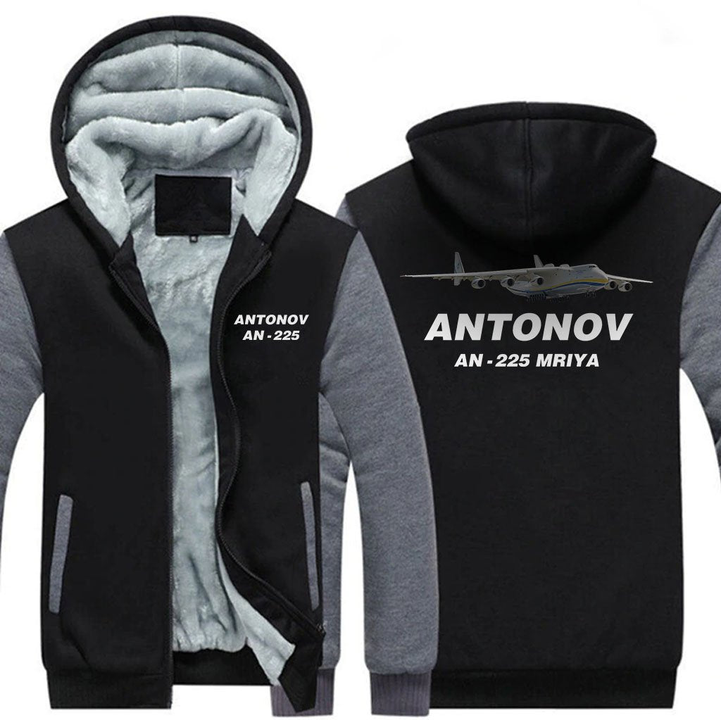 ANTONOV AN-225 DESIGNED ZIPPER SWEATER THE AV8R