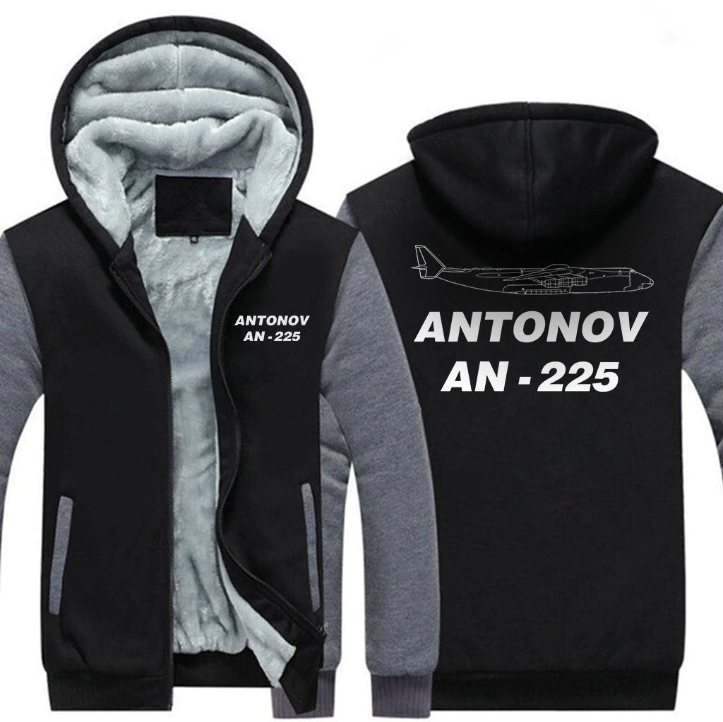 ANTONOV AN-225 DESIGNED ZIPPER SWEATER THE AV8R