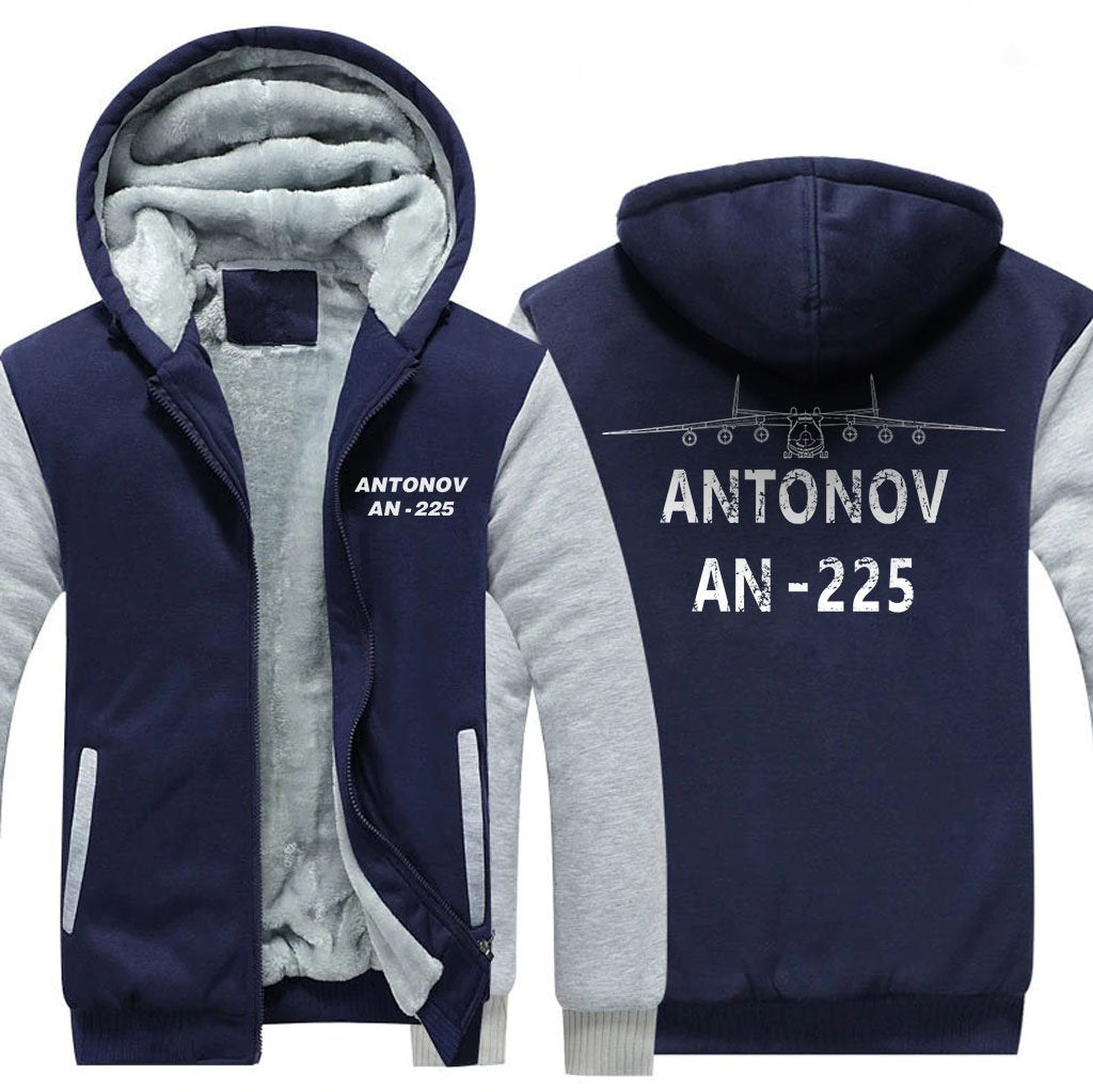 ANTONOV AN-225 DESIGNED ZIPPER SWEATER THE AV8R