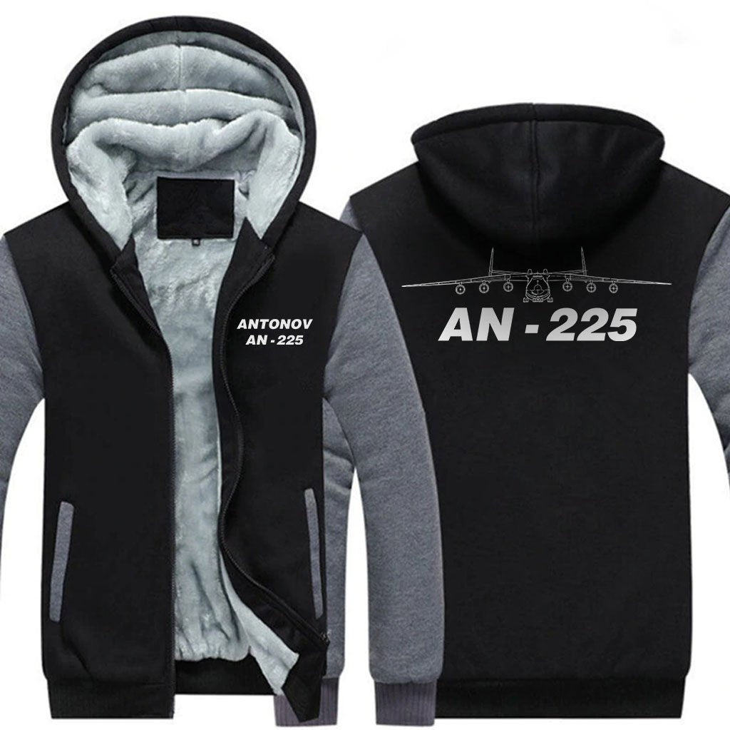 ANTONOV AN-225 DESIGNED ZIPPER SWEATER THE AV8R