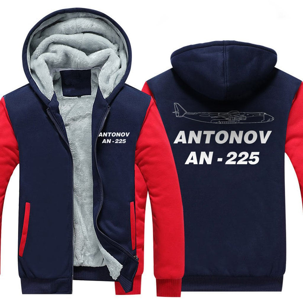 ANTONOV AN-225 DESIGNED ZIPPER SWEATER THE AV8R