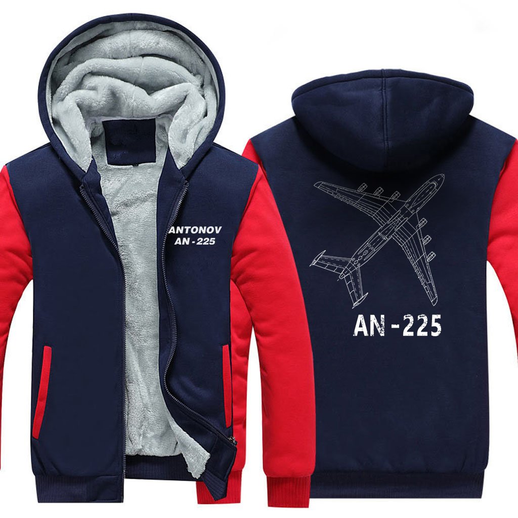 ANTONOV AN-225 DESIGNED ZIPPER SWEATER THE AV8R