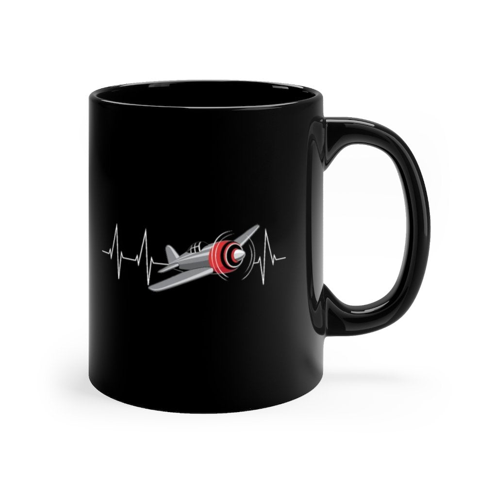 AVIATION HEARTBEAT DESIGNED - MUG Printify