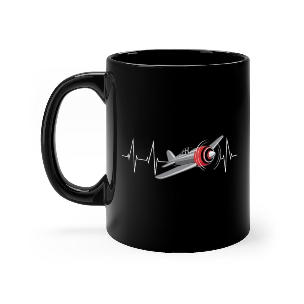 AVIATION HEARTBEAT DESIGNED - MUG Printify