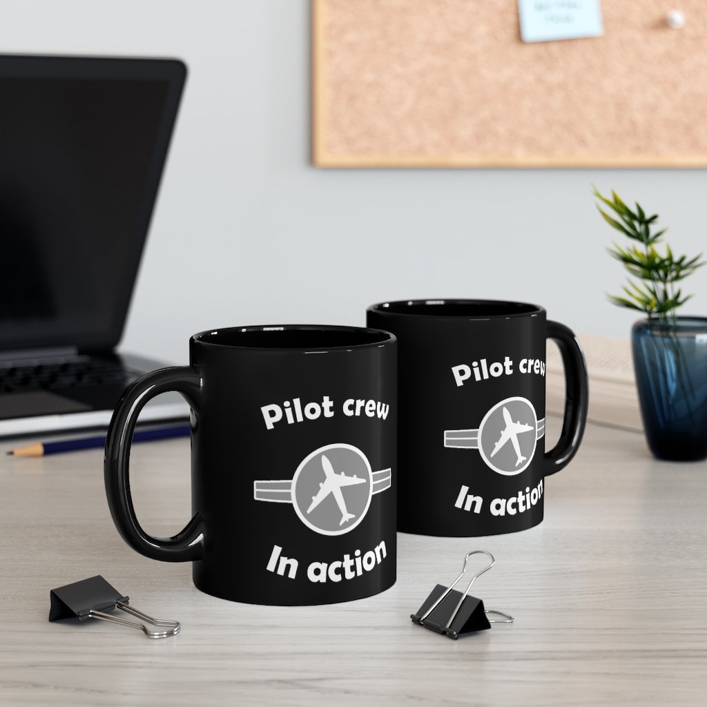 PILOT CREW IN ACTION DESIGNED - MUG Printify