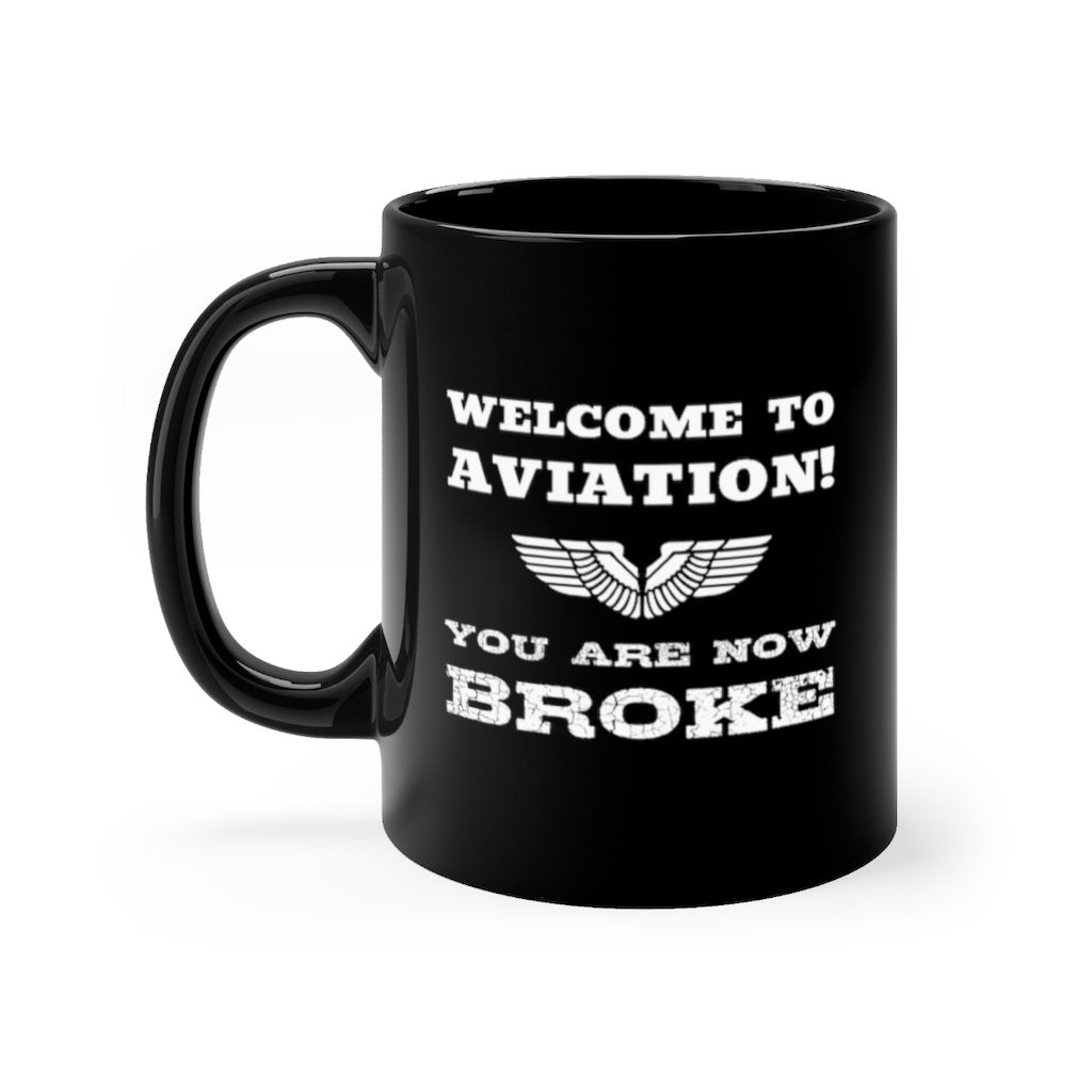 AVIATION BROKE   DESIGNED- MUG Printify