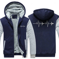 Thumbnail for AVIATION HEARTBEAT DESIGNED ZIPPER SWEATER THE AV8R