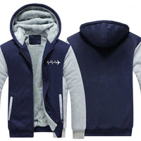 Thumbnail for AVIATION HEARTBEAT DESIGNED ZIPPER SWEATER THE AV8R