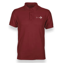 Thumbnail for AVIATION HEARTBEAT  POLO SHIRT THE AV8R