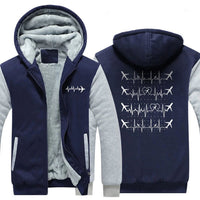 Thumbnail for AVIATION HEARTBEAT  ZIPPER SWEATER THE AV8R