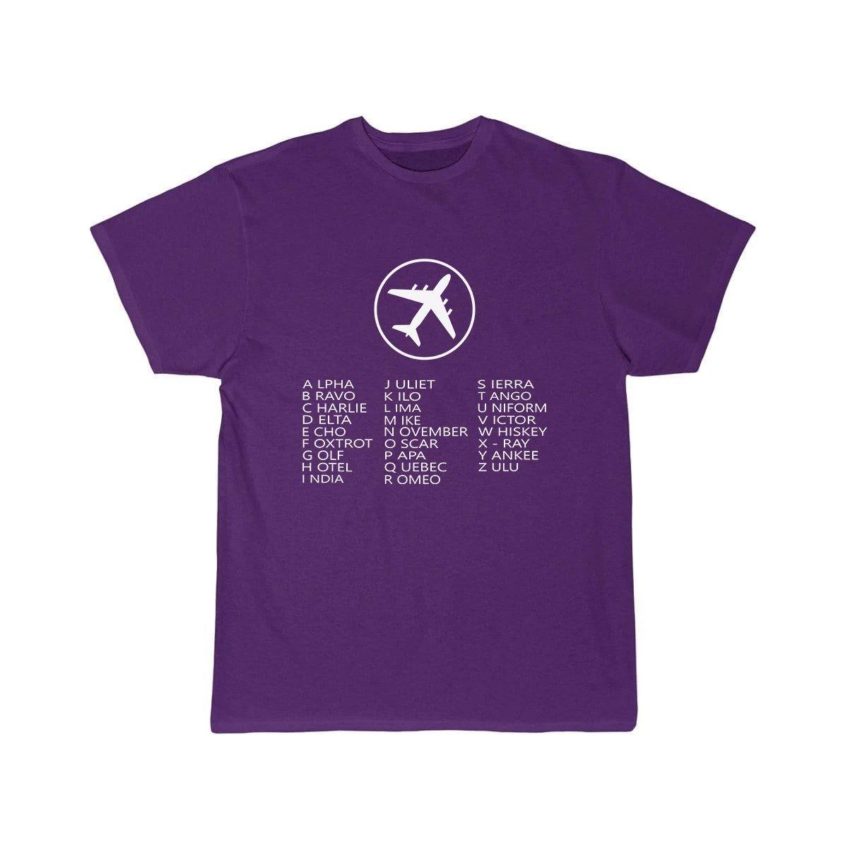 AVIATION PHONETIC ALPHABET DESIGNED T SHIRT THE AV8R