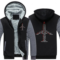 Thumbnail for AVIATION PHONETIC ALPHABET DESIGNED ZIPPER SWEATER THE AV8R