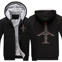 Thumbnail for AVIATION PHONETIC ALPHABET DESIGNED ZIPPER SWEATER THE AV8R