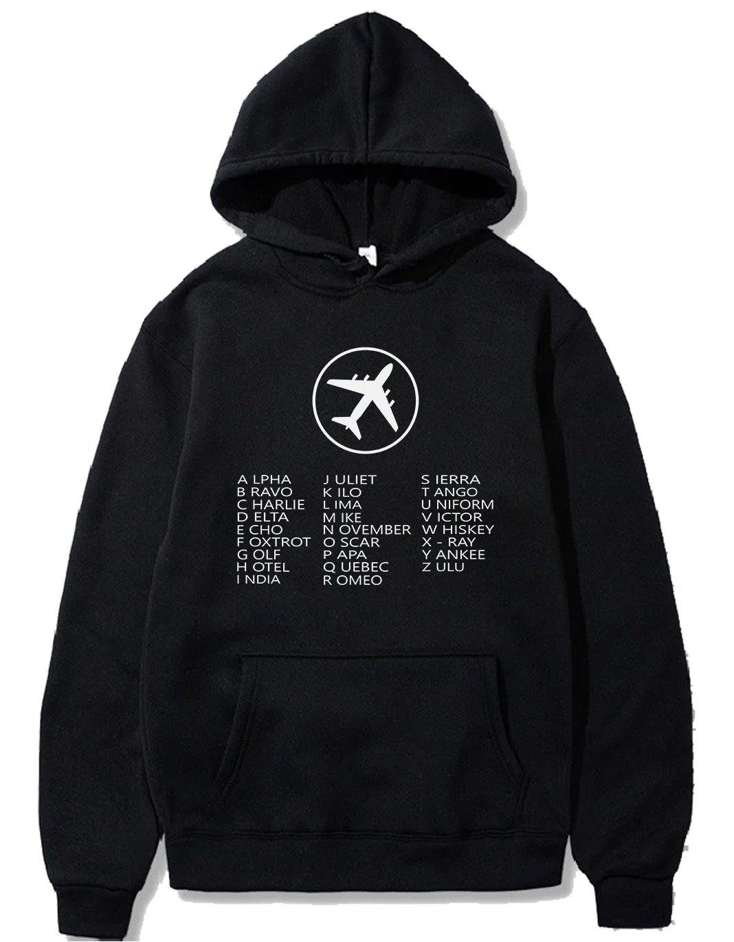 AVIATION PHONETIC ALPHABET PULLOVER THE AV8R