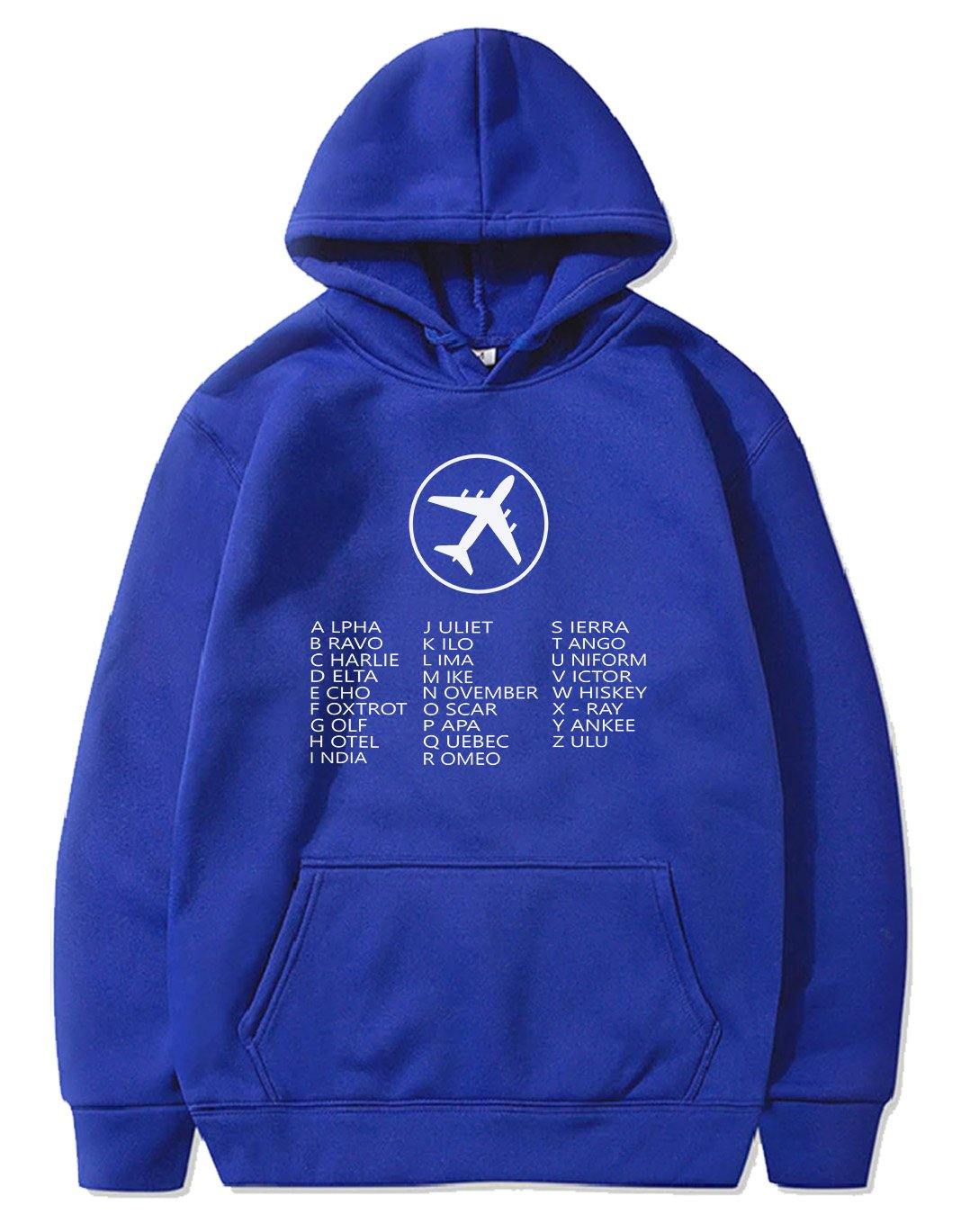 AVIATION PHONETIC ALPHABET PULLOVER THE AV8R