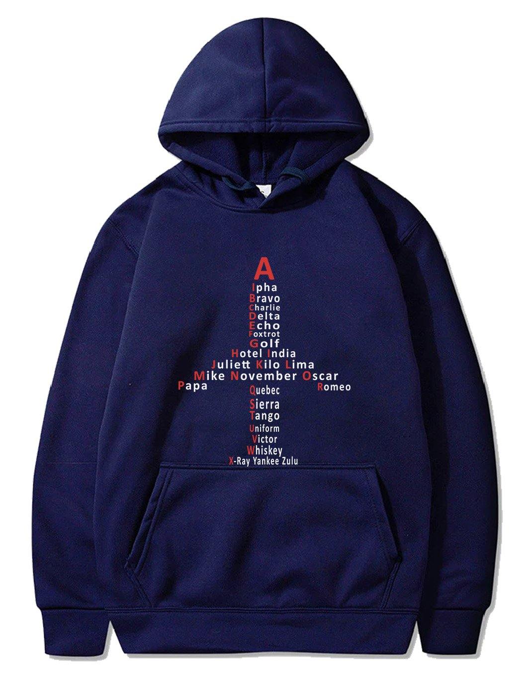 AVIATION PHONETIC ALPHABET PULLOVER THE AV8R