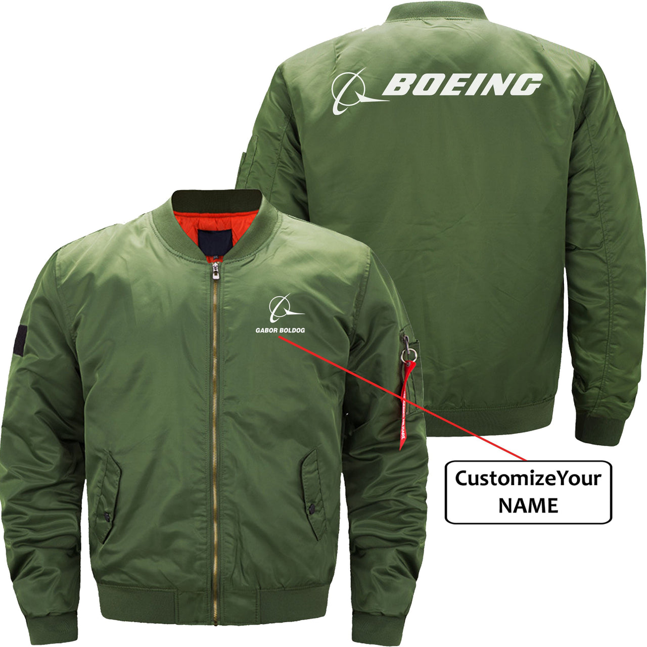 BOEING CUSTOM NAME  JACKET THE AV8R