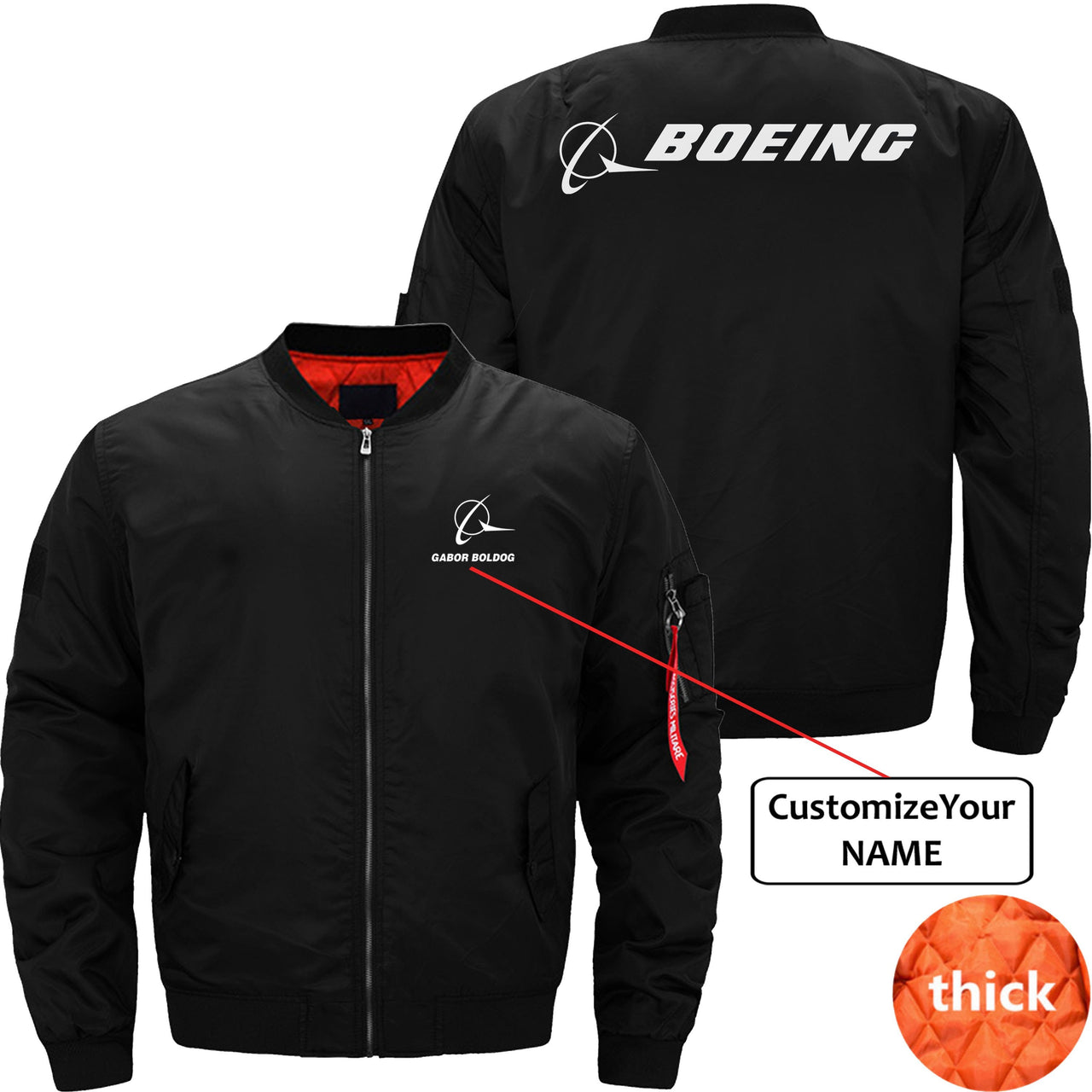 BOEING CUSTOM NAME  JACKET THE AV8R