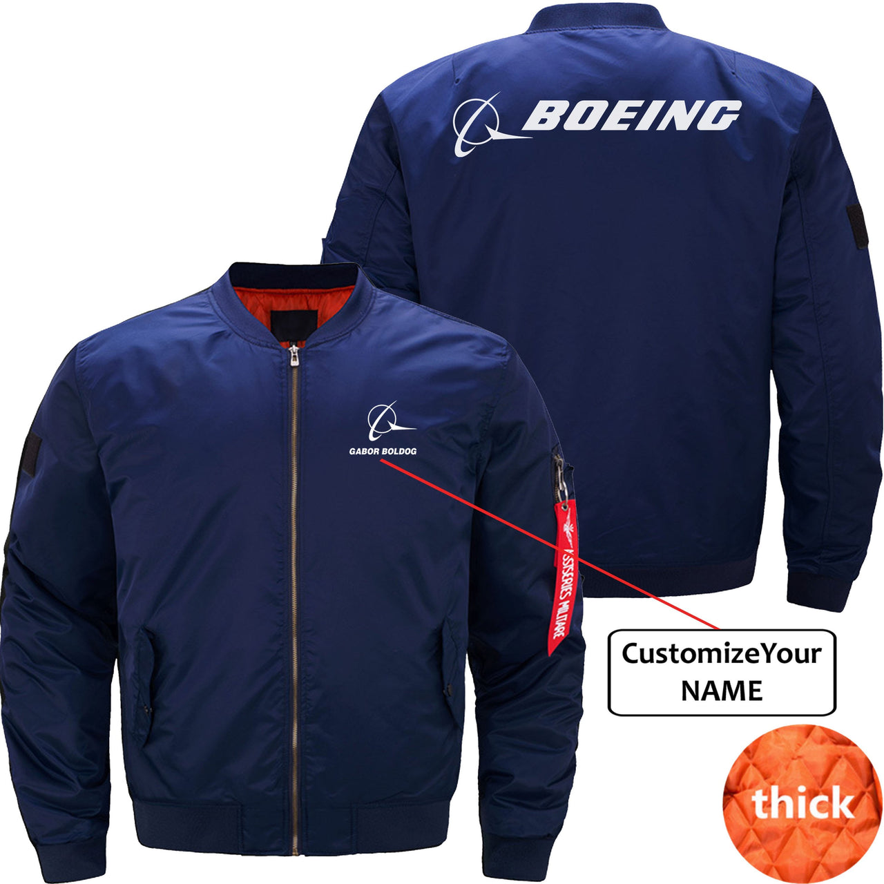 BOEING CUSTOM NAME  JACKET THE AV8R