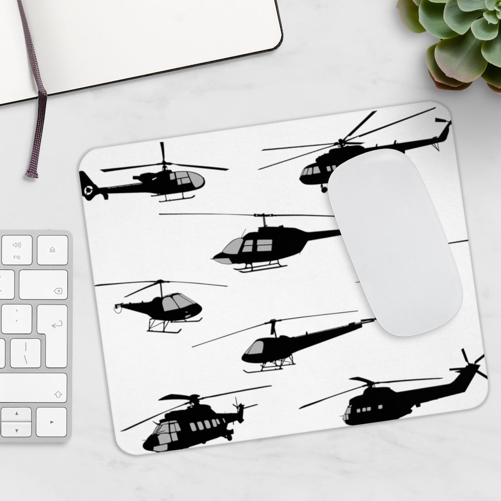 HELICOPTER BLACK  -  MOUSE PAD Printify