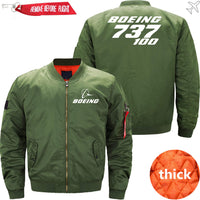 Thumbnail for Boeing 737-100 Ma-1 Bomber Jacket Flight Jacket Aviator Jacket THE AV8R