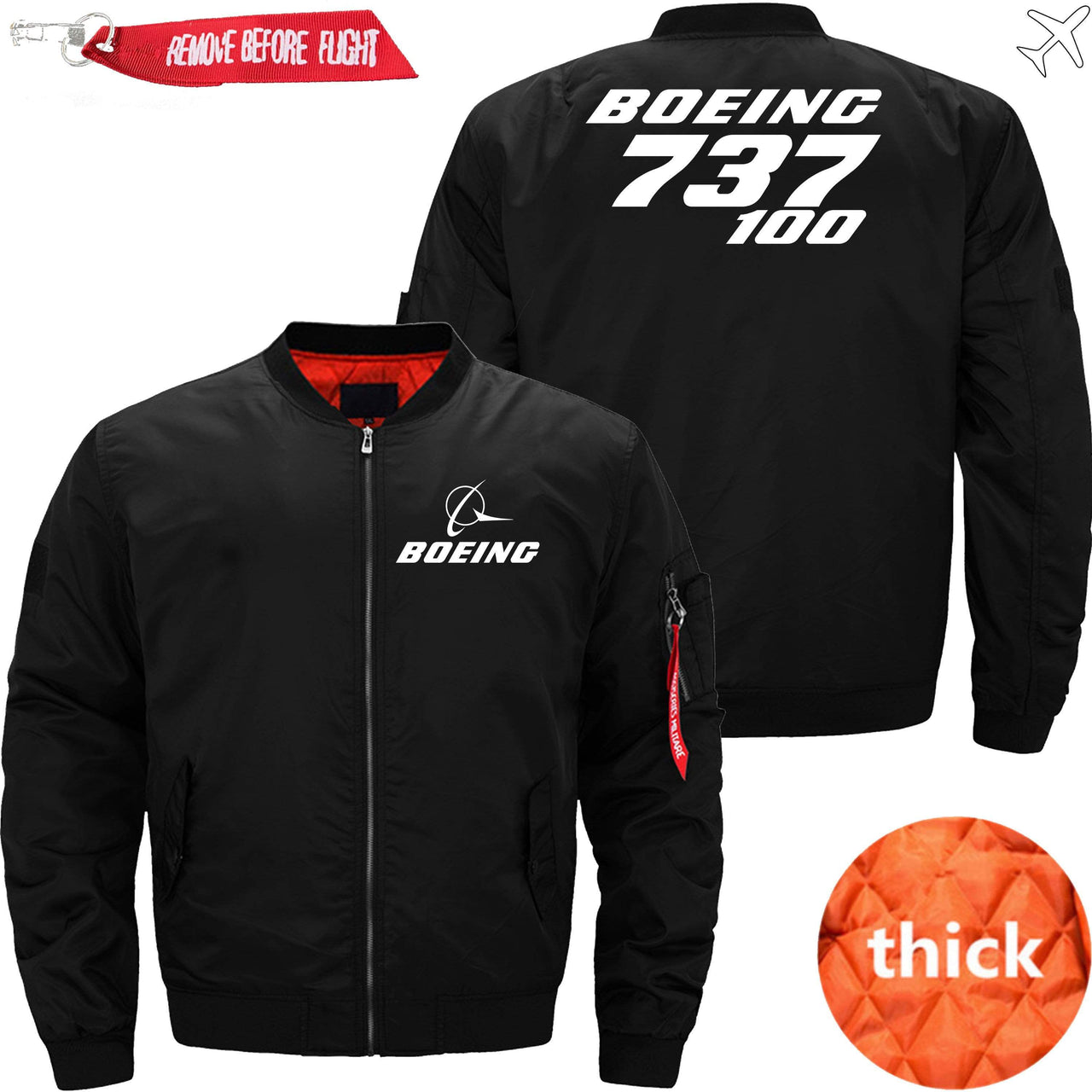 Boeing 737-100 Ma-1 Bomber Jacket Flight Jacket Aviator Jacket THE AV8R