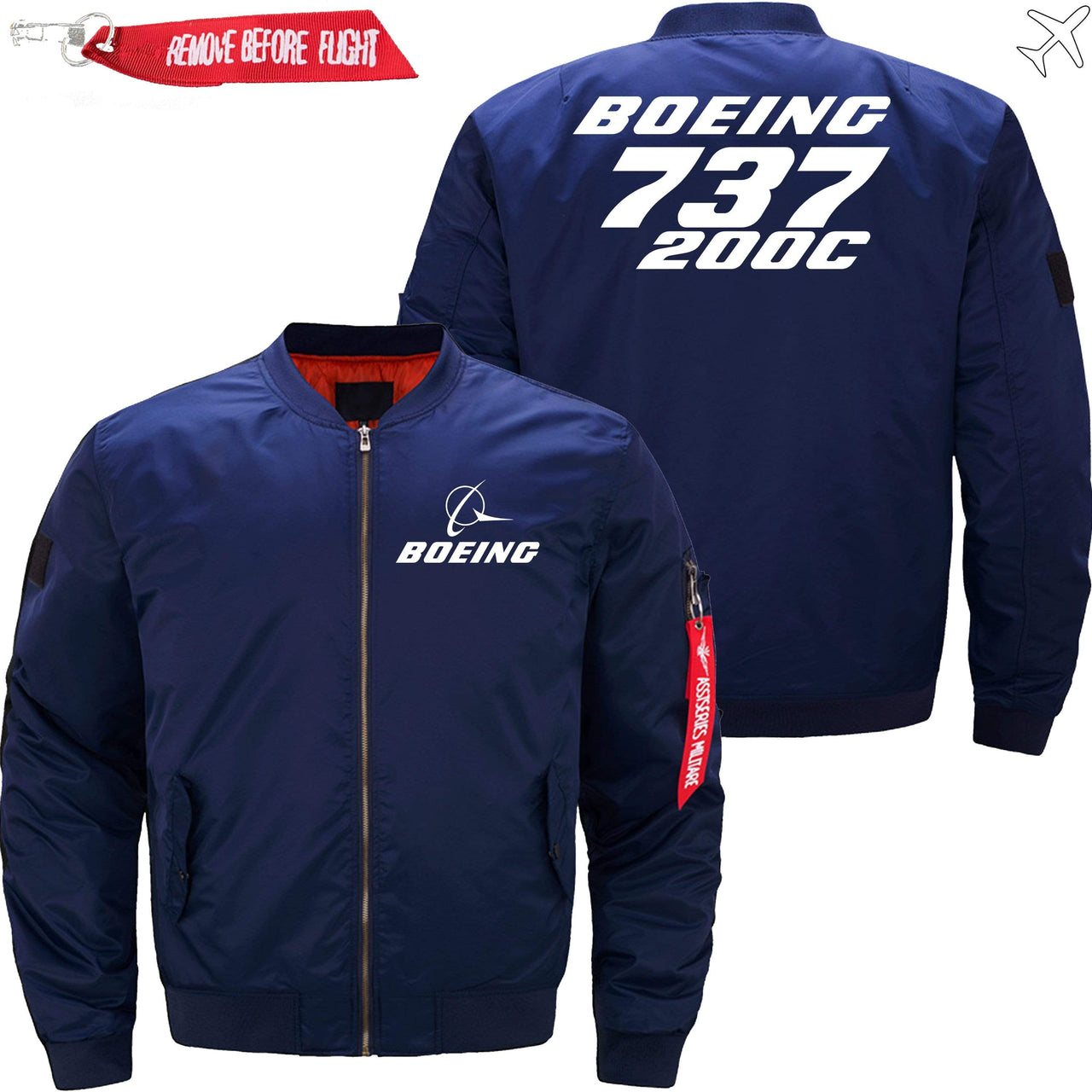 Boeing 737-200C Ma-1 Bomber Jacket Flight Jacket Aviator Jacket THE AV8R