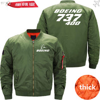 Thumbnail for Boeing 737-400 Ma-1 Bomber Jacket Flight Jacket Aviator Jacket THE AV8R