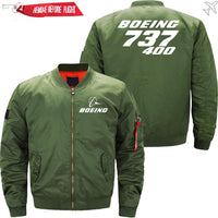 Thumbnail for Boeing 737-400 Ma-1 Bomber Jacket Flight Jacket Aviator Jacket THE AV8R