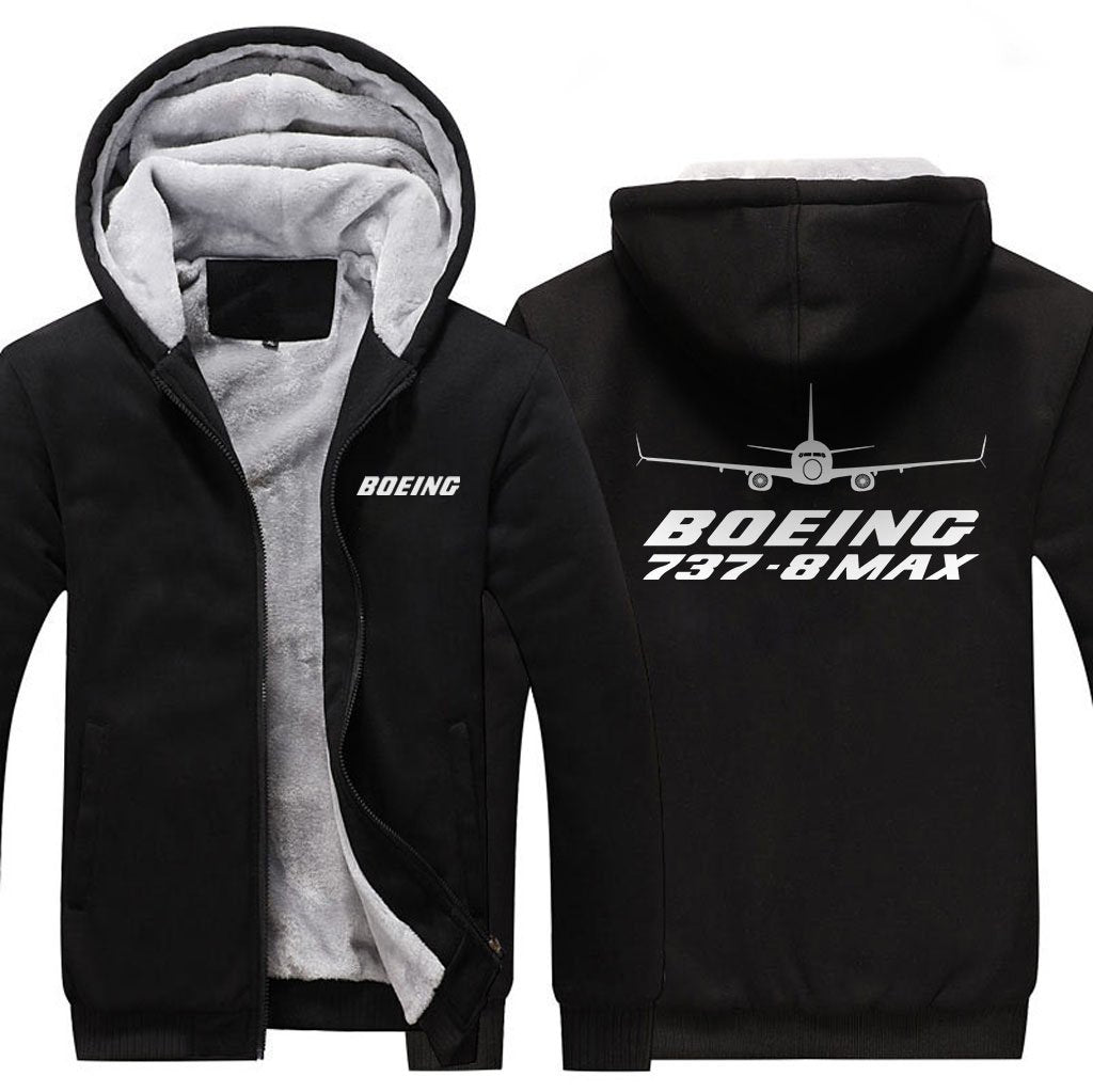 B737-8 MAX DESIGNED ZIPPER SWEATER THE AV8R