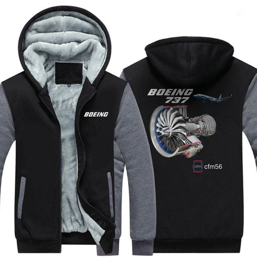 B737 CFM56 DESIGNED ZIPPER SWEATER THE AV8R