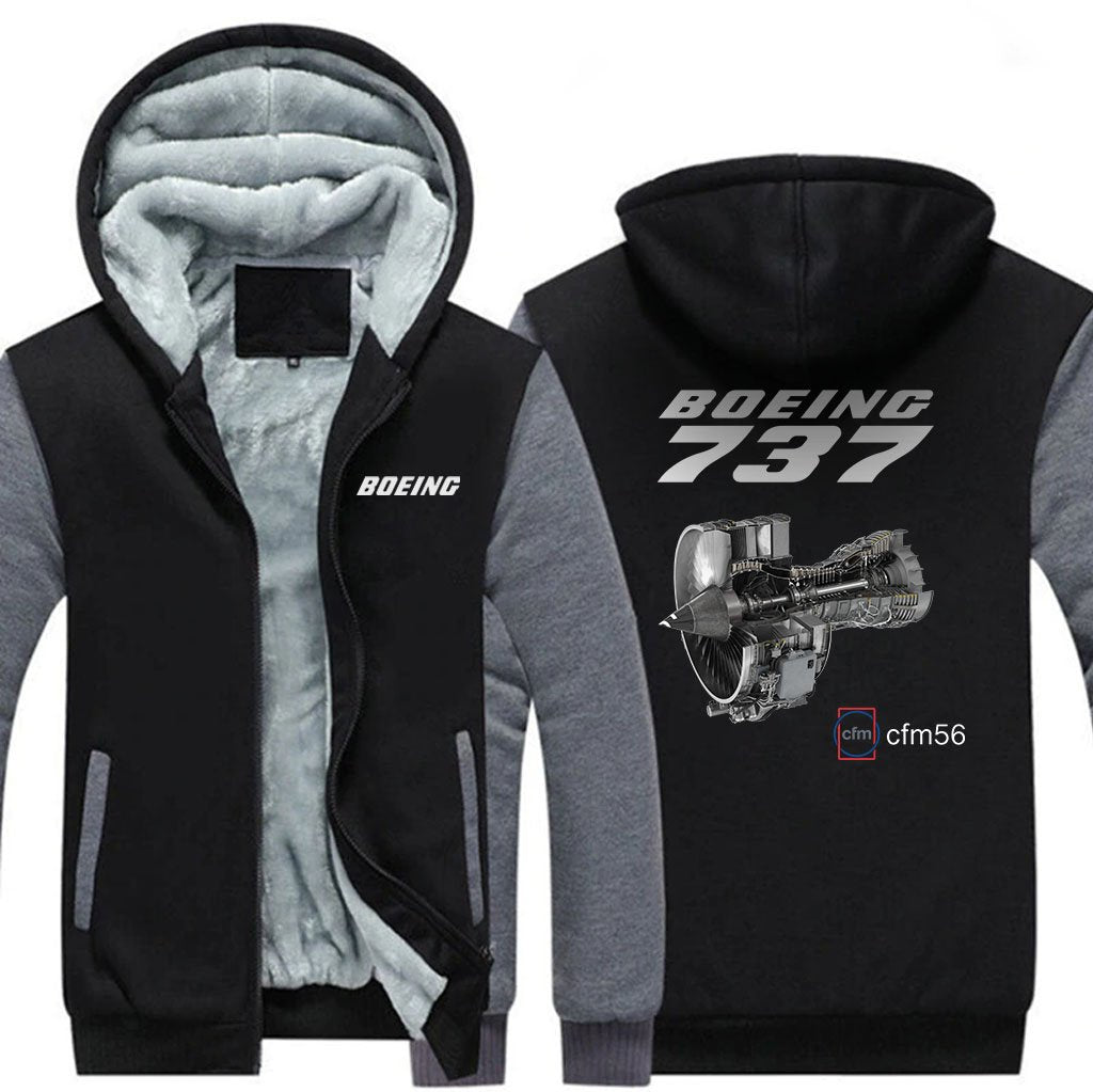 B737 CFM56  DESIGNED ZIPPER SWEATER THE AV8R