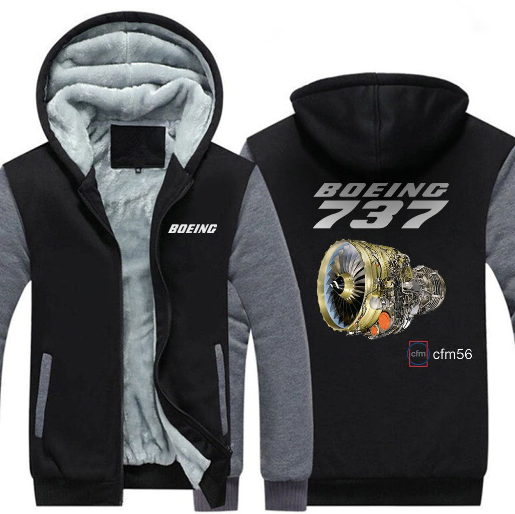 B737 CFM56 DESIGNED ZIPPER SWEATER THE AV8R