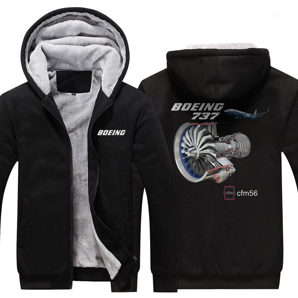 B737 CFM56 DESIGNED ZIPPER SWEATER THE AV8R