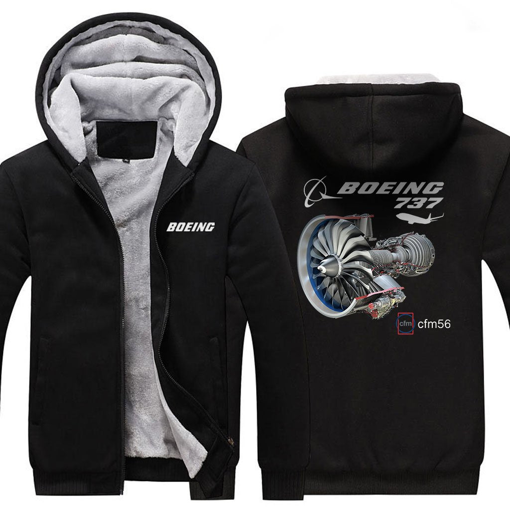 B737 CFM56 DESIGNED ZIPPER SWEATER THE AV8R