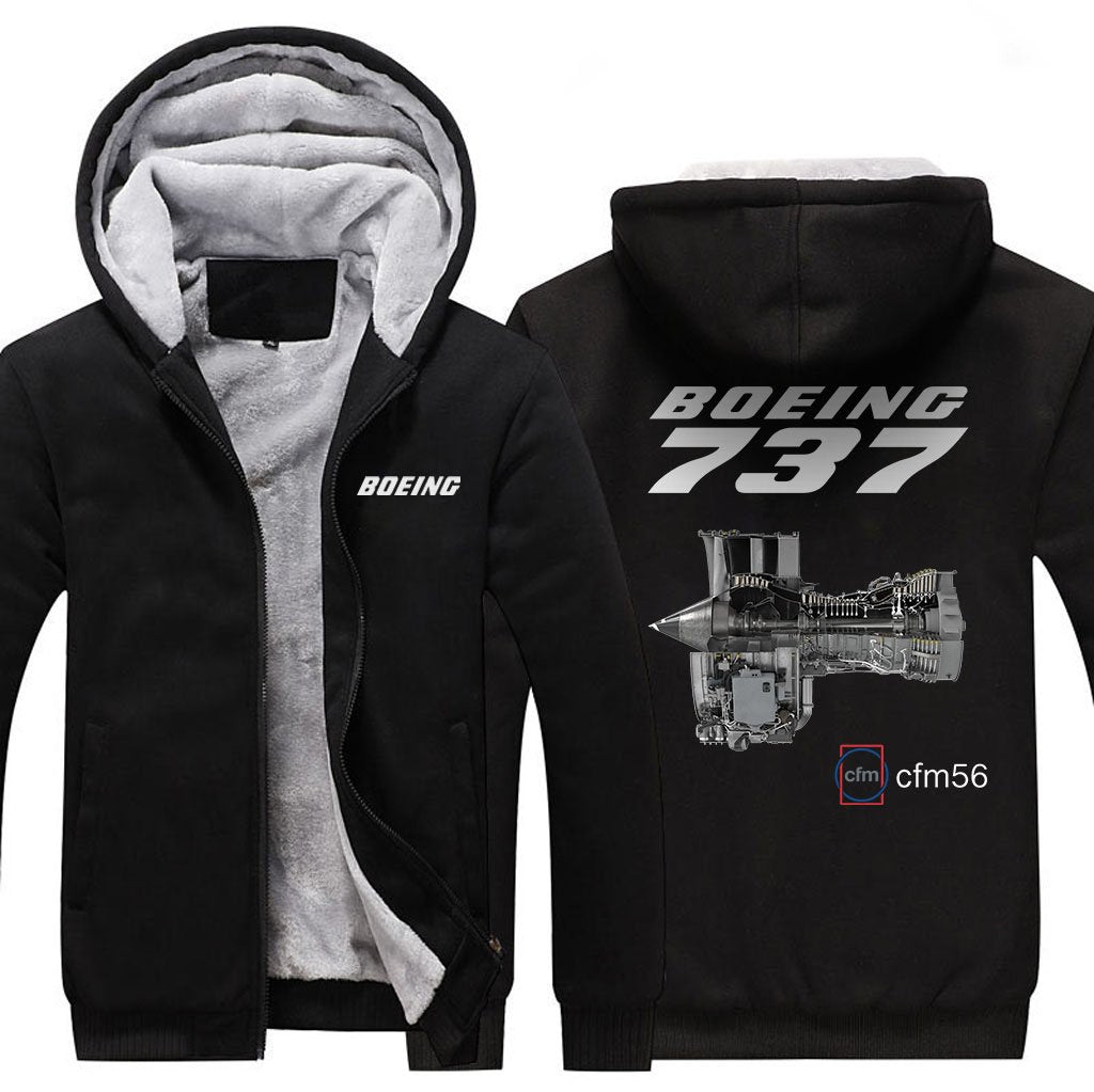 B737 CFM56 DESIGNED ZIPPER SWEATER THE AV8R