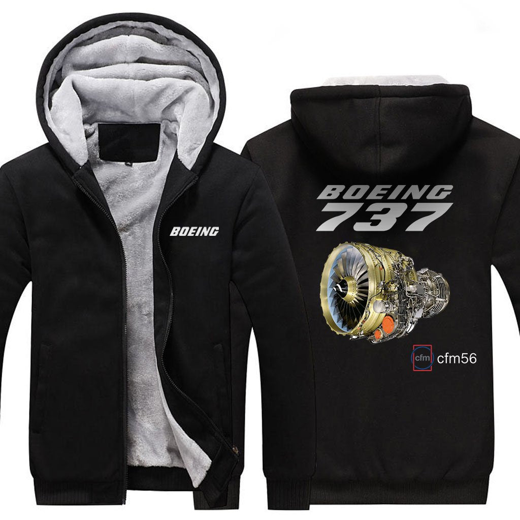 B737 CFM56 DESIGNED ZIPPER SWEATER THE AV8R