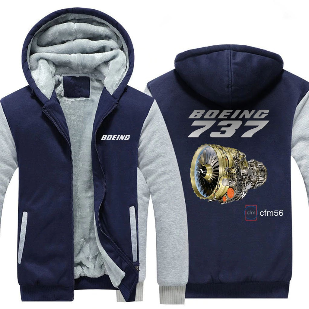 B737 CFM56 DESIGNED ZIPPER SWEATER THE AV8R