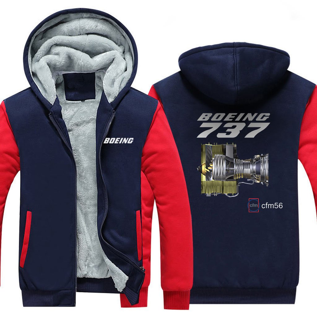 B737 CFM56 DESIGNED ZIPPER SWEATER THE AV8R