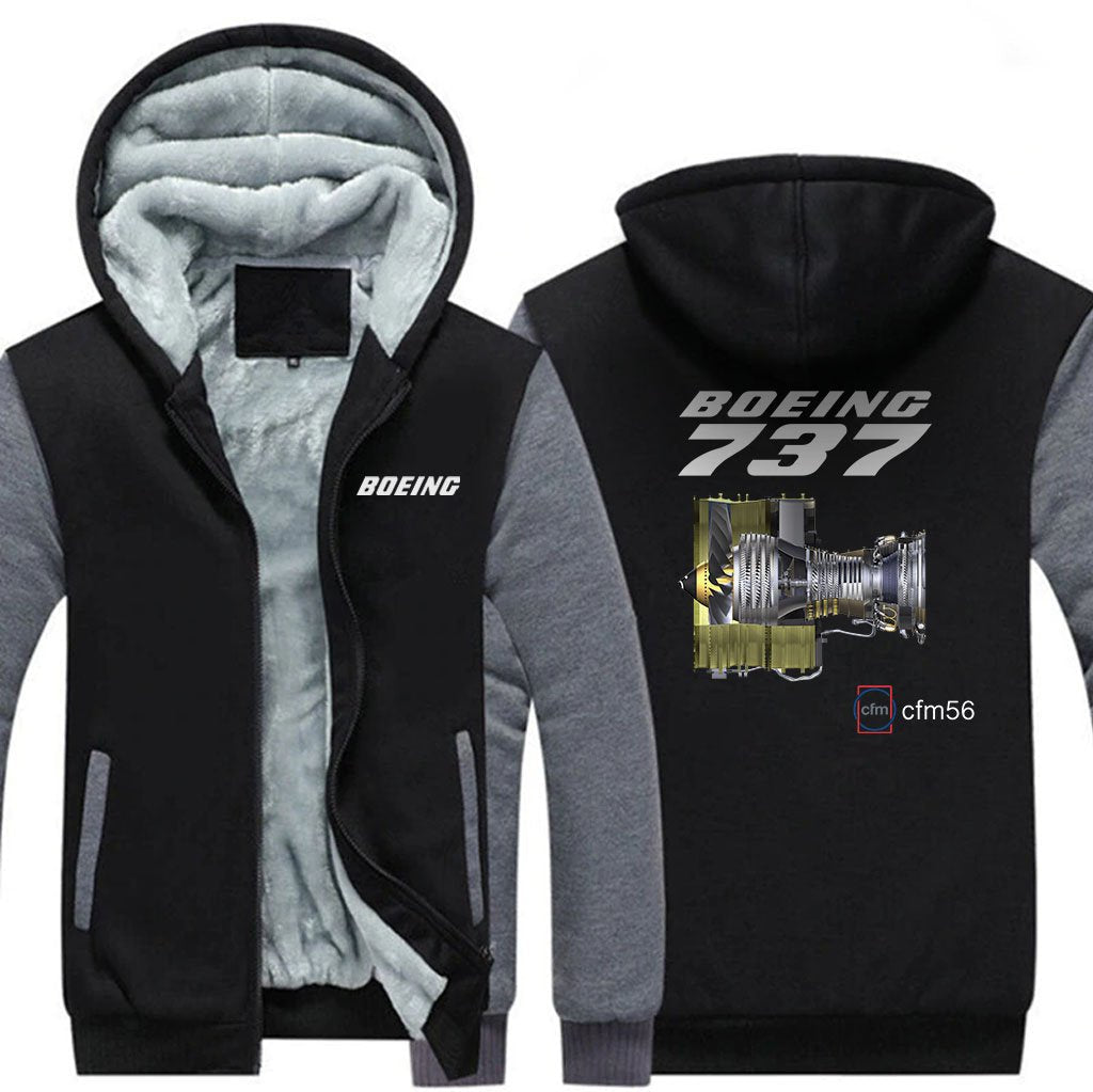 B737 CFM56 DESIGNED ZIPPER SWEATER THE AV8R