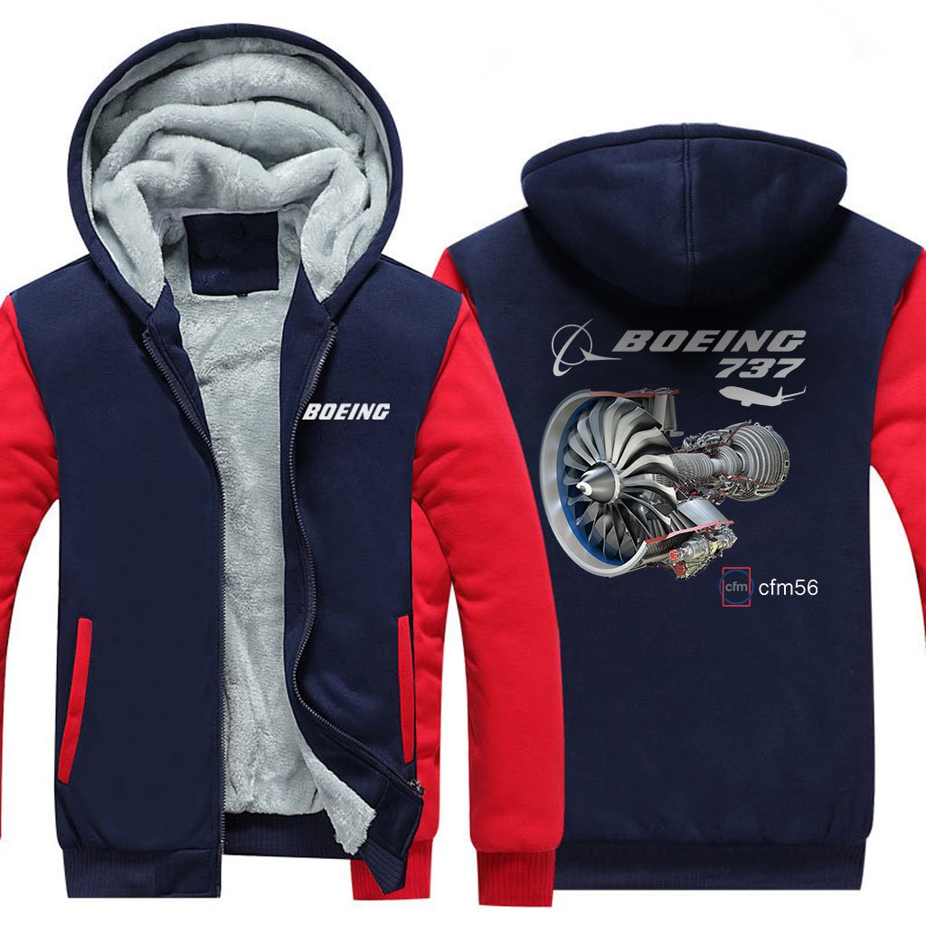 B737 CFM56 DESIGNED ZIPPER SWEATER THE AV8R