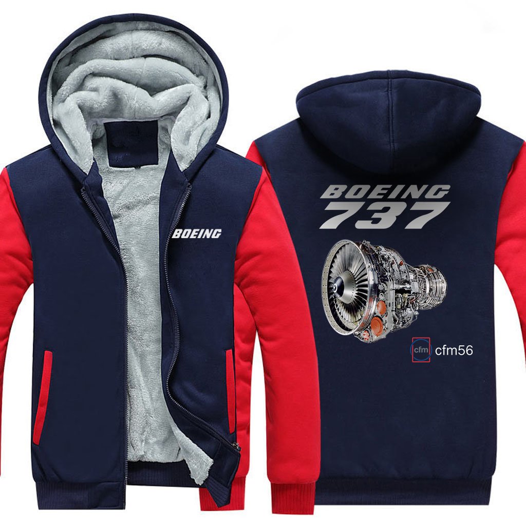 B737 CFM56 DESIGNED ZIPPER SWEATER THE AV8R