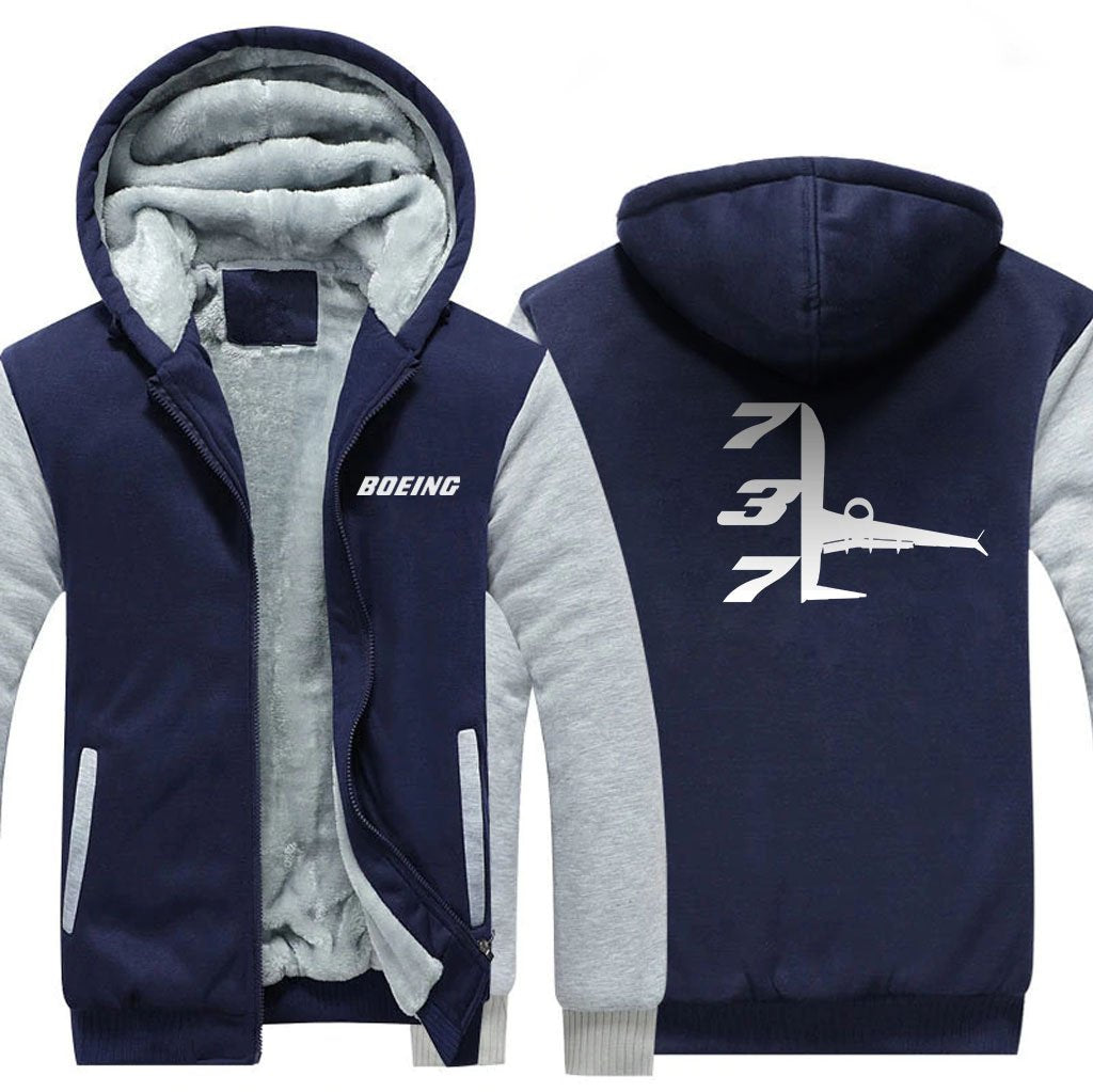 B737 DESIGNED ZIPPER SWEATER THE AV8R