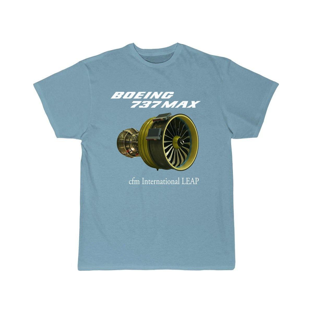 B737 MAX CFM INTERNATIONAL LEAP DESIGNED T SHIRT THE AV8R