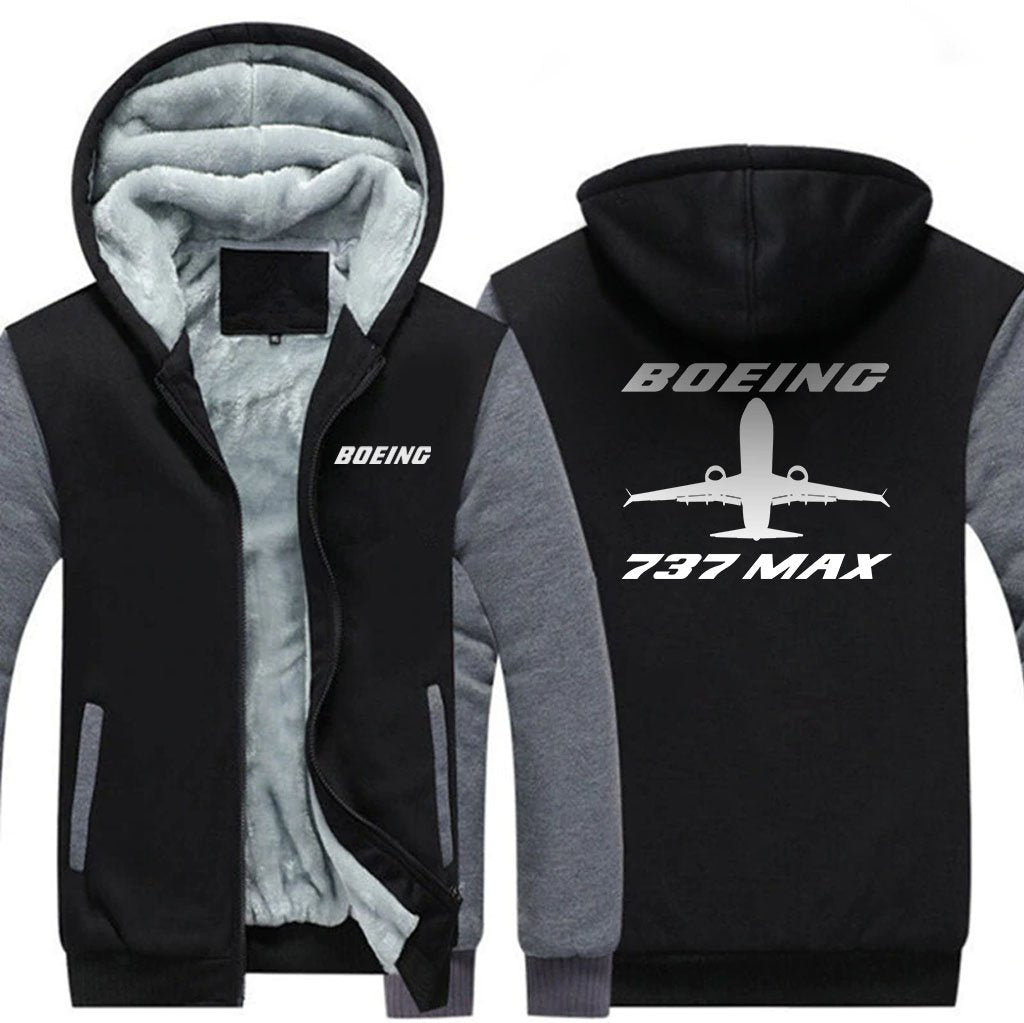 B737 MAX DESIGNED ZIPPER SWEATER THE AV8R