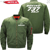 Thumbnail for Boeing 737BBJI Ma-1 Bomber Jacket Flight Jacket Aviator Jacket THE AV8R